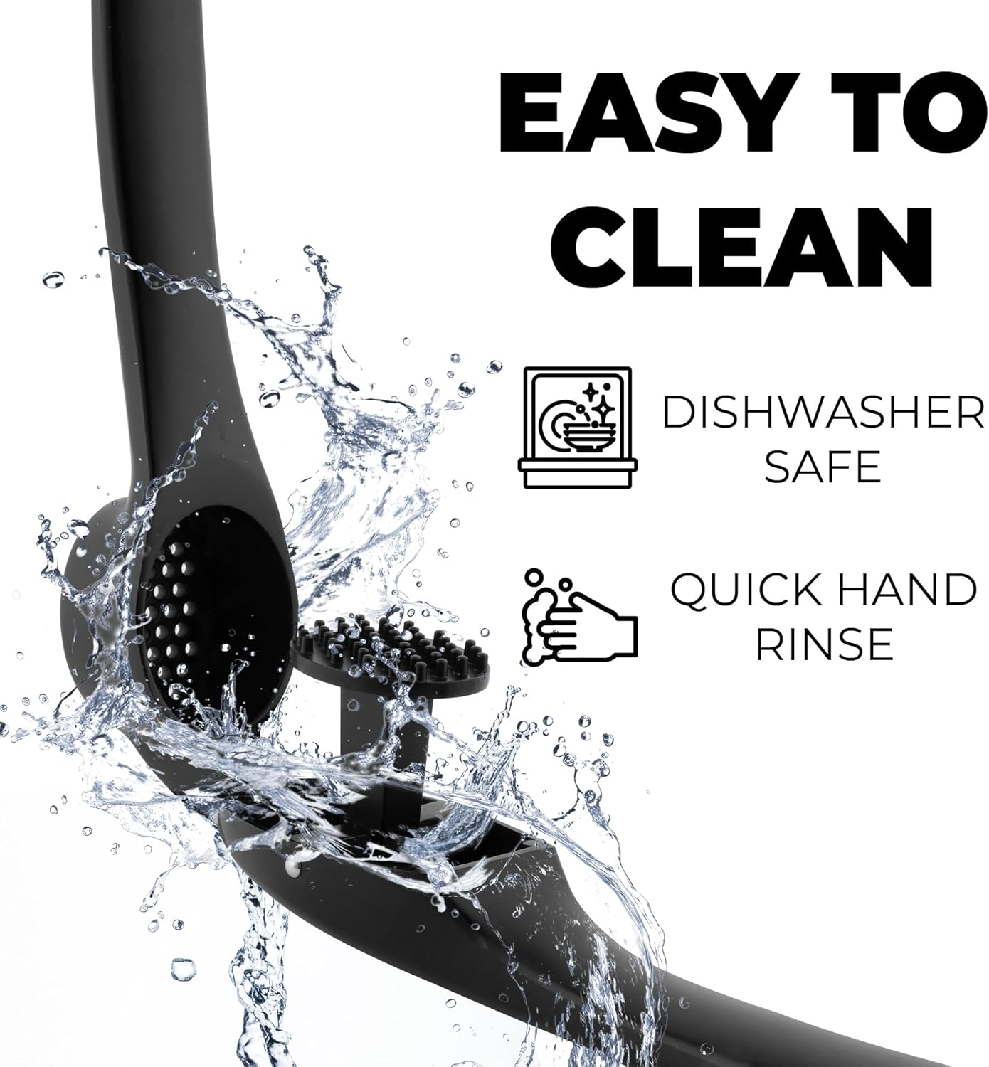 Zulay Kitchen Premium Garlic Press Set - Rust Proof Professional Garlic Mincer Tool - Easy-Squeeze, Easy-Clean with Soft, Ergonomic Handle - Silicone Garlic Peeler & Brush (Silver)