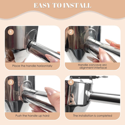 MAOPINER 1200ML 40.5OZ Stainless Steel Pancake Batter Dispenser, Piston Funnel Cake Maker Dispenser, Commercial Chocolate Confectionery Funnel with Stand for Takoyaki and Baking