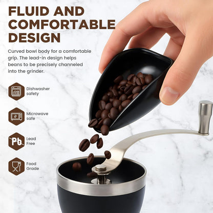 Ceramic Coffee Bean Dosing Cup + Sprayer Gift Set, Spoon Rest, Mini Coffee Spoon Holder for Tea Spoons Stirrers, Coffee Station Decor, Espresso Coffee Bar Accessories & Essentials(Not Include Spoon)
