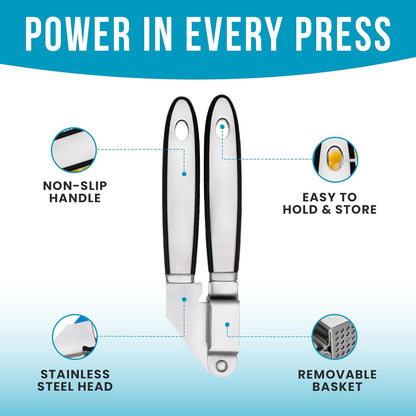 Creative Kitchen Garlic Press, Manual Kitchen Tool, 22.5 cm