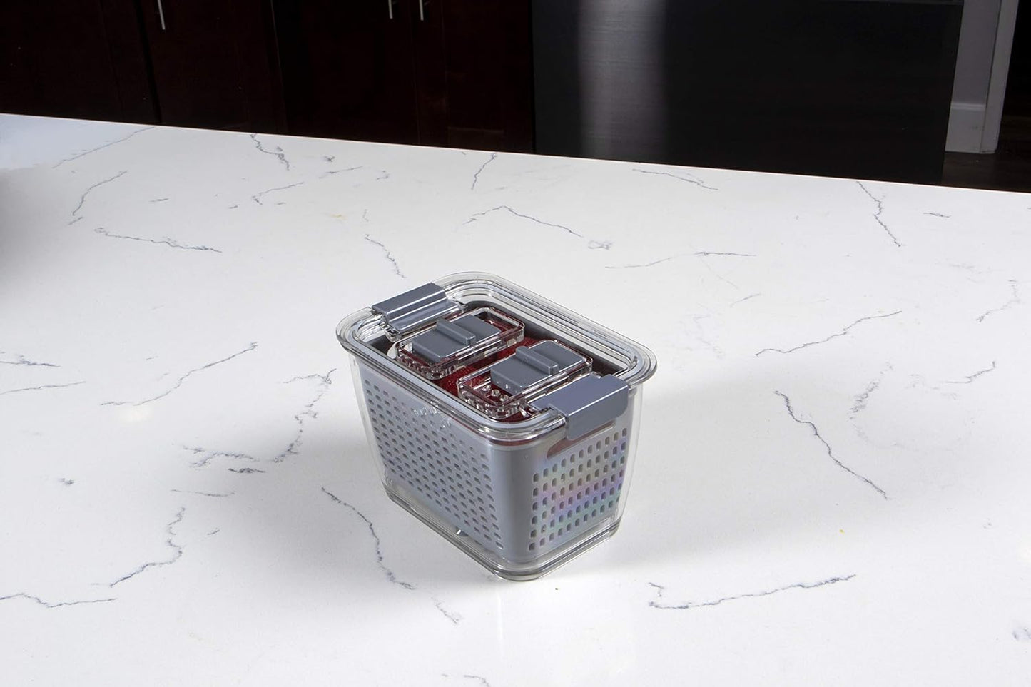 Kitchen Spaces - 1465A6-AMZ Kitchen Spaces Colander Bin, Medium, Gray