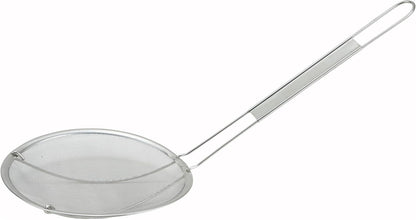 Winco 6" Single Mesh Strainer, Fine, S/S