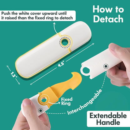 2-Pack Dual-Ended Orange Peelers - Citrus Peeler & Slicer for Oranges, Lemons, and Limes, Grapefruit
