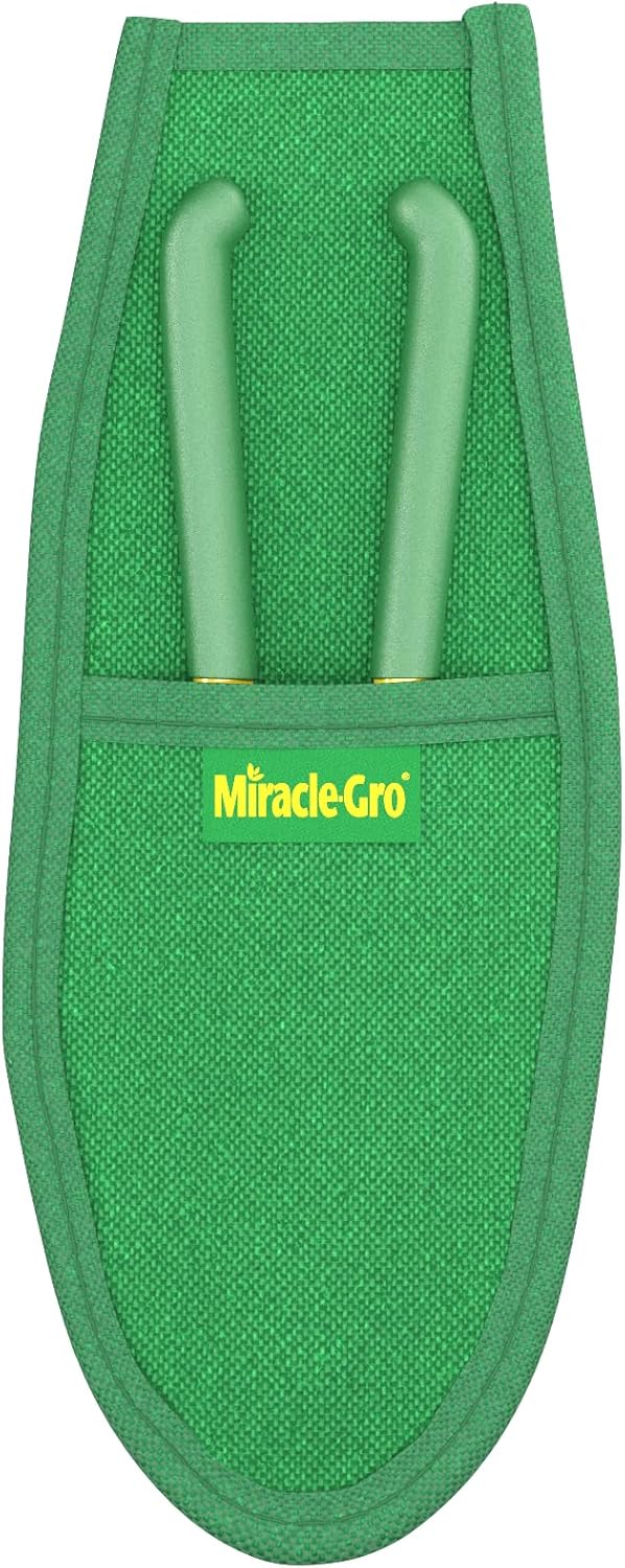 Miracle-Gro 8 in. All-Purpose Steel Garden Utility Shears with Serrated Blades – Comfort Grip Yard and Garden Scissors for Pruning Plants, Flowers, and Herbs