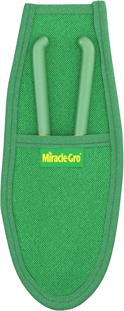 Miracle-Gro 8 in. All-Purpose Steel Garden Utility Shears with Serrated Blades – Comfort Grip Yard and Garden Scissors for Pruning Plants, Flowers, and Herbs