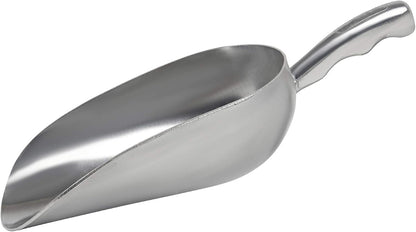 Cast Aluminum Utility Scoop, 5-Ounce - Round Bottom, Small ice scoop For Multi-Purpose Use, With Finger Groove Handle (Hand Wash Only) 5 oz.