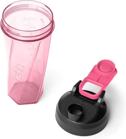 YETI Yonder Helimix Vortex Blender Shaker Bottle Holds up to 20oz | No Blending Ball or Whisk | USA Made | Portable Pre Workout Whey Protein Drink Shaker Cup | Dishwasher Safe, Clear