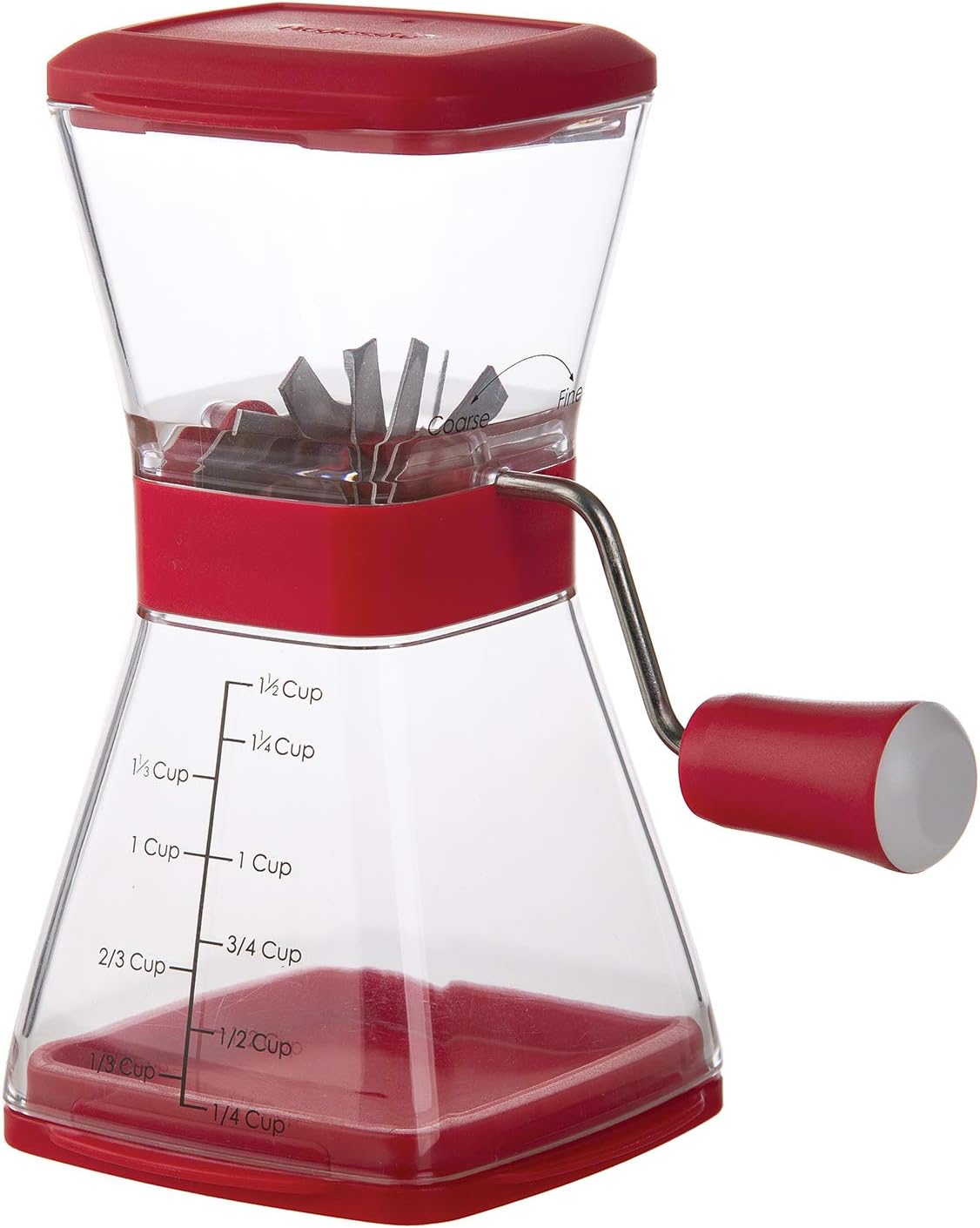 PrepWorks Nut Chopper – Manual Handheld Nut Grinder for Chopping Nuts, Seeds, and Herbs, Easy to Use, BPA-Free