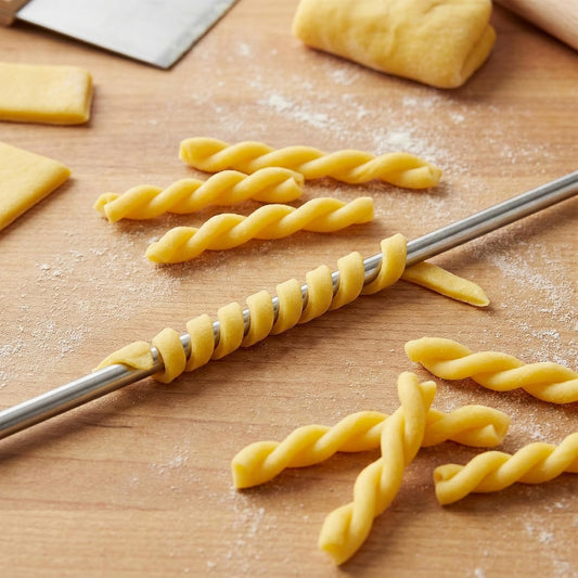 2 Pack Italian Rolling Pins Set 11.8-inch Wood Rolling Pin for Baking Stainless Steel Dough Roller for Making Pastas, Wontons, Dumplings, Pizza, Pie Crust, Fondant, Tortillas, Flat Bread(Diameter 0.6c