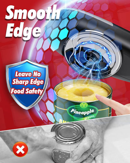 One Touch Electric Can Opener Fits All Can Sizes