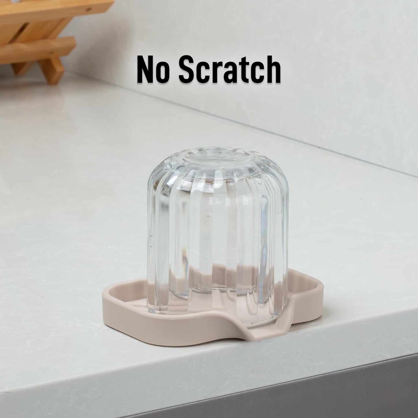 Zulay Kitchen (9x3.5in Sponge Holder for Kitchen Sink - Flexible Heavy-duty Multipurpose Sink Caddy - Counter Organizer for Kitchen, Bathroom, Makeup, Trinkets & More! (Grey)