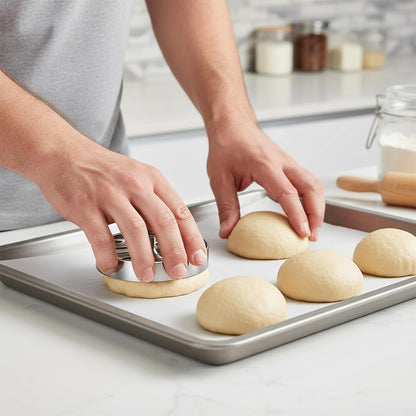 Concha Cutter Set, Stainless Steel Mexican Bread Mold Set, Concha Cutter 5 Pcs Pig Cookie Cutters and Dough Scraper, Kitchen Baking Tools for Bread Cookie Cake Biscuit