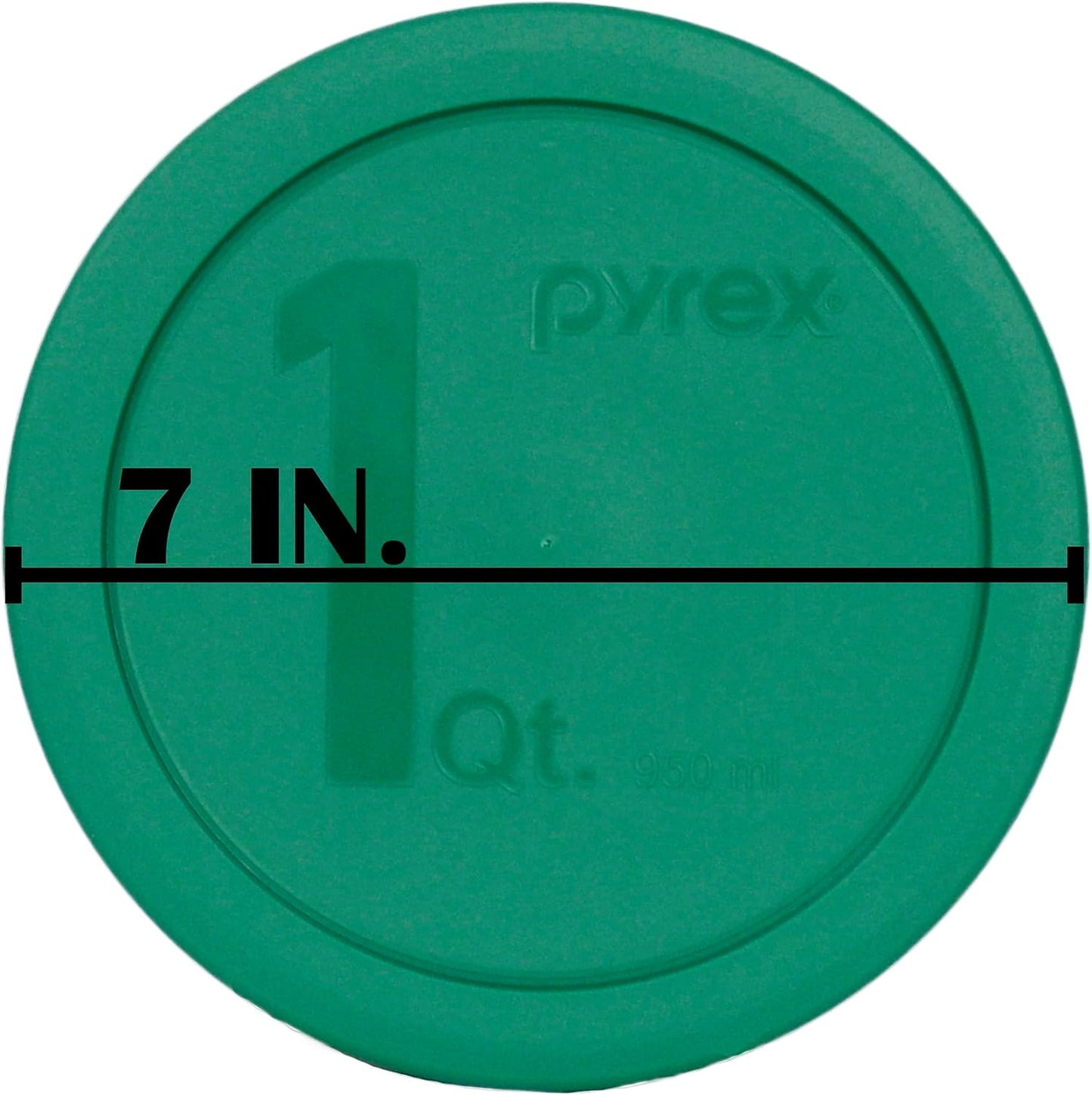 Pyrex 322-PC 1qt Green MIXING BOWL Food Storage Lid Covers - 2 Pack