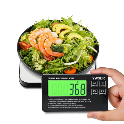 33lb Wireless Magnetic Digital Kitchen Scale with Remote LCD Display, Split-Designed for Easy Cleaning, 0.1oz/1g Precision, 7 Units, Tare Function for Baking, Cooking, Meal Prep