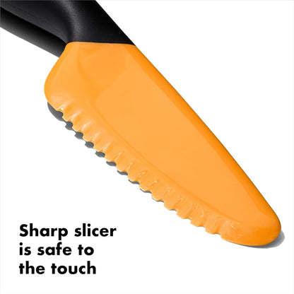 OXO Good Grips Mango Slicer with Scoop,Orange 1 x 1.5 x 7"