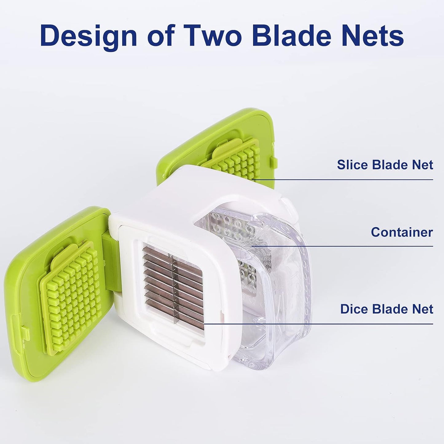 Updated Garlic Press&Peeler Set- Convenient Dicing and Slicing. Chopper, Masher & Crusher, Mincer and Paste