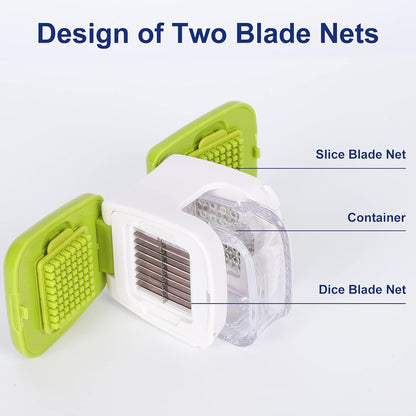 Updated Garlic Press&Peeler Set- Convenient Dicing and Slicing. Chopper, Masher & Crusher, Mincer and Paste