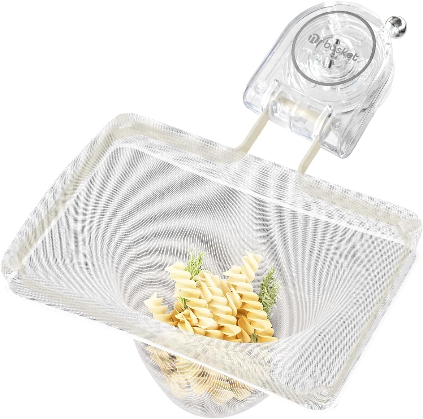 Kitchen Sink Strainer with 100 PCS Filter Mesh Bag, Food Waste Filter Basket, Suction Cup Folding Washing Vegetables and Fruits Drying Bag Holder(Silver)