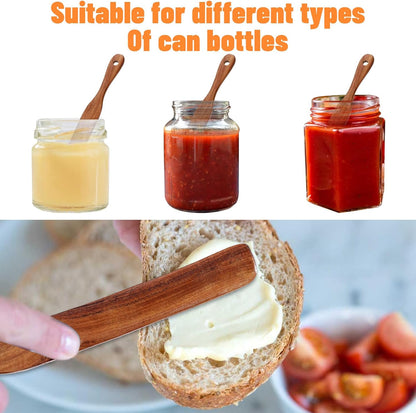 11Inch Skinny Wooden Spurtle Spatula Sourdough Mixer Bread Stirring Spatula Wood Utensil Tool Flat Stirring Stick Bread Spatulas for Dough Cooking Spreading Baking Whisking Mixing Jar Scraping