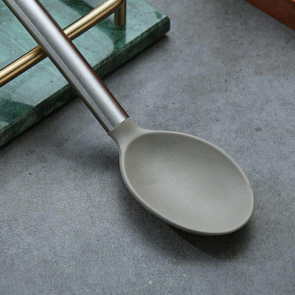 Berglander Skimmer, Non-stick Silicone Strainer, Kitchen Cooking Skimmers For Non-Stick Cookware, Dishwasher Safe, Easy to Clean