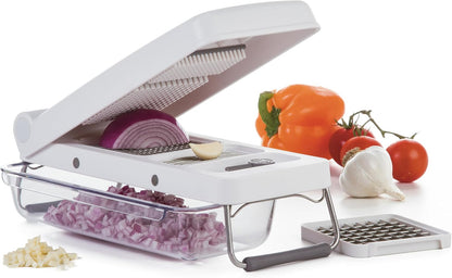 PL8 Professional Chopper, Black - Multi-Functional Vegetable Chopper, Dicer, and Mincer with Sturdy Stainless Steel Frame, Perfect for Onions, Tomatoes, and More