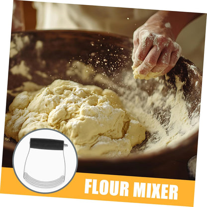 SHOWERORO Heavy Duty Pastry Cutter for Baking Dough Blender Stainless Steel Butter Scraper Flour Mixing Tool