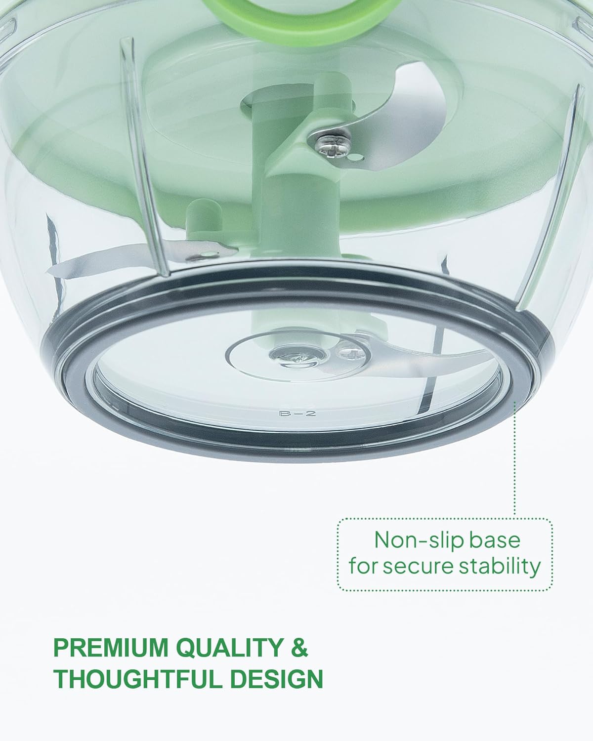Multifunctional Vegetable Chopper & Manual Food Processor - Kitchen Gadgets with Food Chopper Container for Onion, Garlic, Veggies, Fruits, Nuts, Herbs