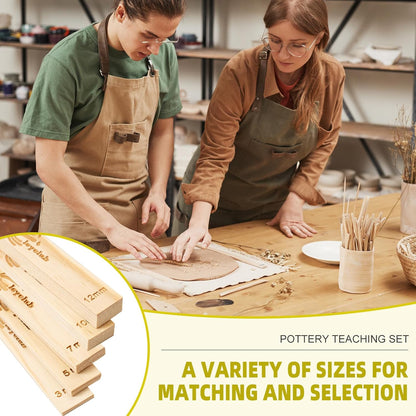 Professional Clay Rolling Pin, 17 Inch Non-Stick Clay Roller for Pottery and Slab Making –Duty Pottery Tool with Ergonomic Handles, Essential for Art Studios