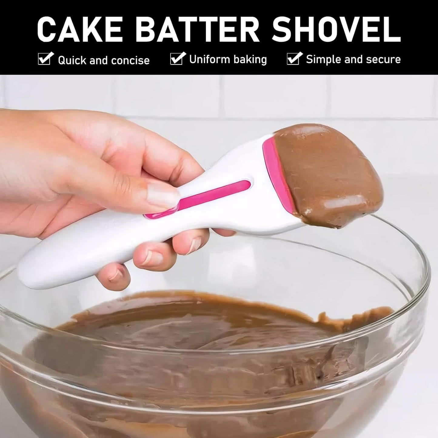 Cupcake scoop, muffin making, precise and drip-proof, suitable for perfect cakes and pancakes, easy-to-use oil brush, cake batter dispenser, professional kitchen baking tool, dishwasher-safe