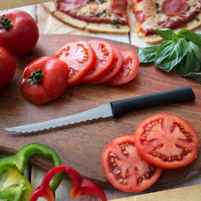 Rada Cutlery Tomato Slicer Knife (R126), 5" Stainless Steel Serrated Blade, Silver Handle