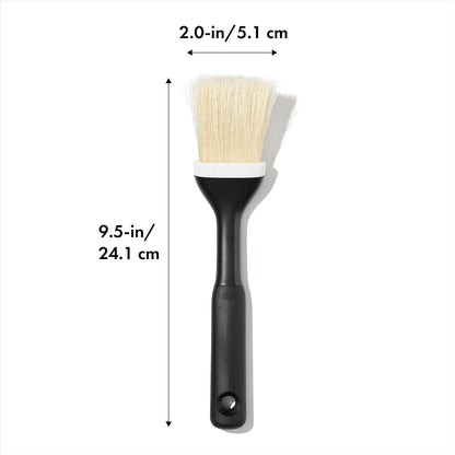OXO Good Grips Natural Pastry Brush | Natural Boar Bristles | Non-slip Grip | Dishwasher Safe | Ideal for Butter, Oil, and Baking