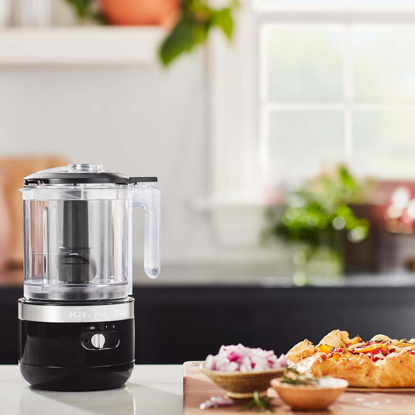 KitchenAid 5 Cup Food Chopper KFC0516BM, Matte Black