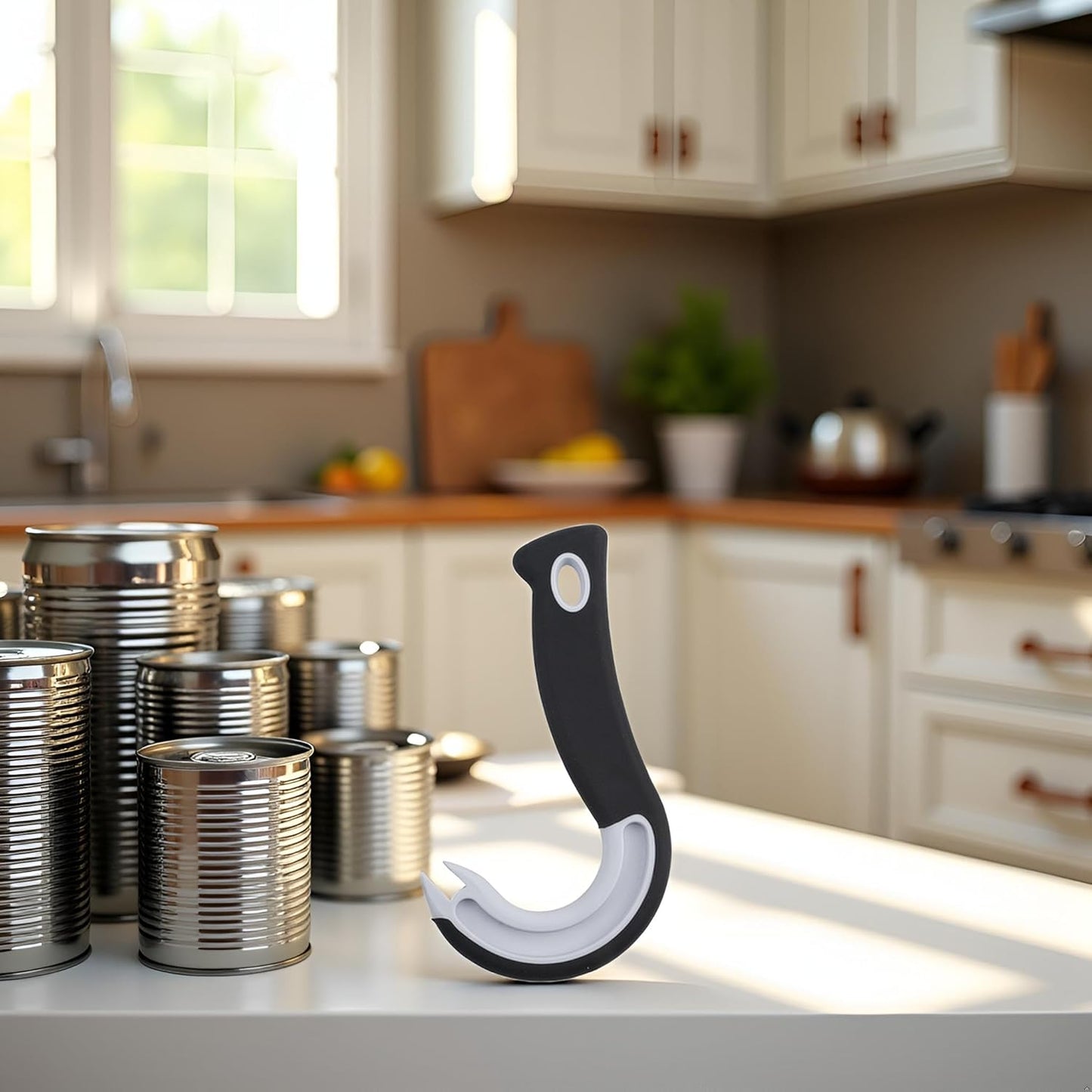 Hand can opener manual, can opener for seniors, Easy Open Ring Pull Can Opener, convenient to open cans labor-saving tools can be used for a variety of Pull-Tab Cans, Soda Cans Canned Pet,Can Openers