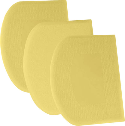 SURDOCA Dough Scraper Bench Scraper - 3P 4.7x3.7" Plastic Flexible Bowl Scraper, Sharp Edge & Angles Cake Scraper. Non-Slip Bakeware Decorating Tools Sculpting & Modeling Tools - Pure White - Colors A