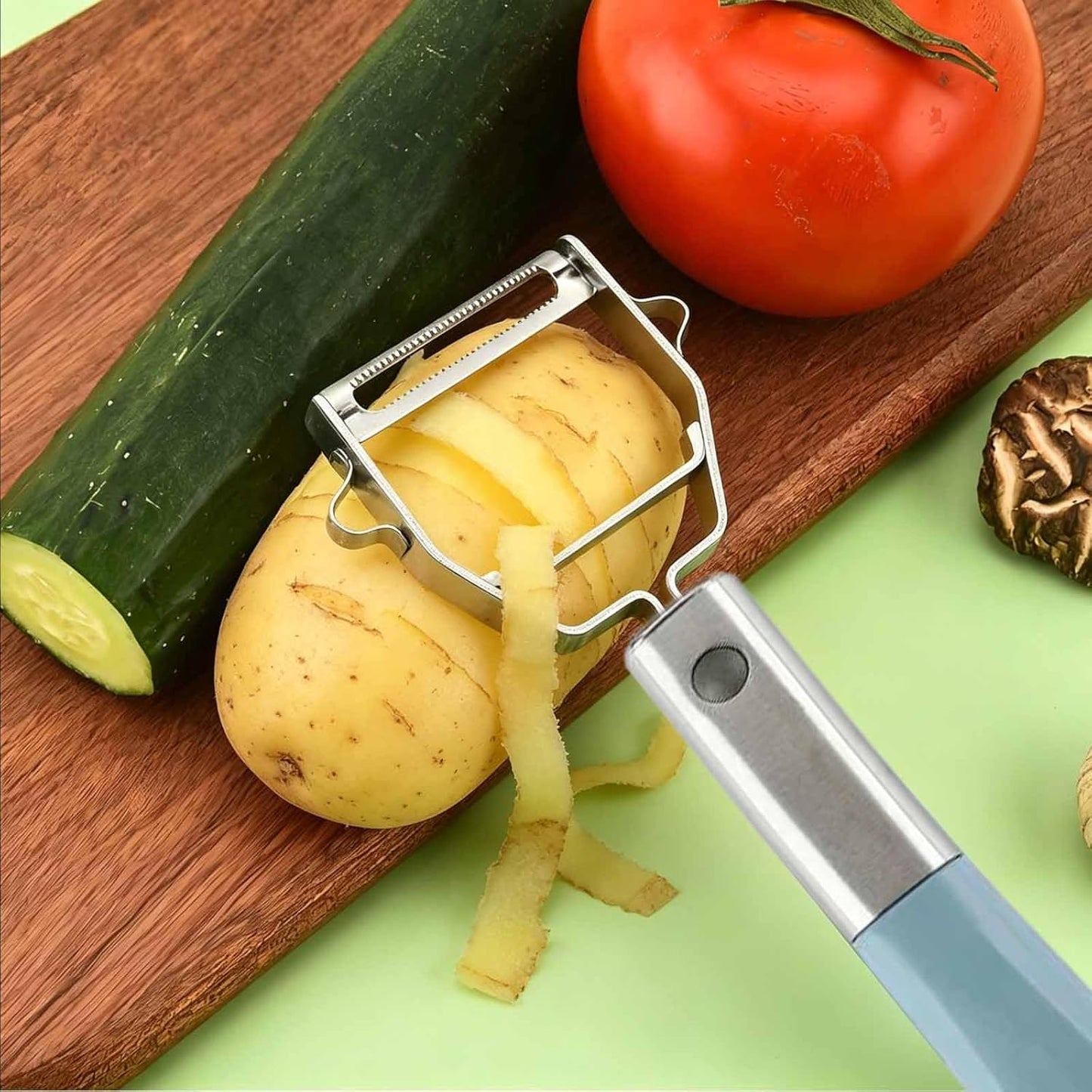 Vegetable Peeler Sharp Stainless Steel Blades for Veggie Potato Sugarcane Pumpkin Papaya Peeling Tool