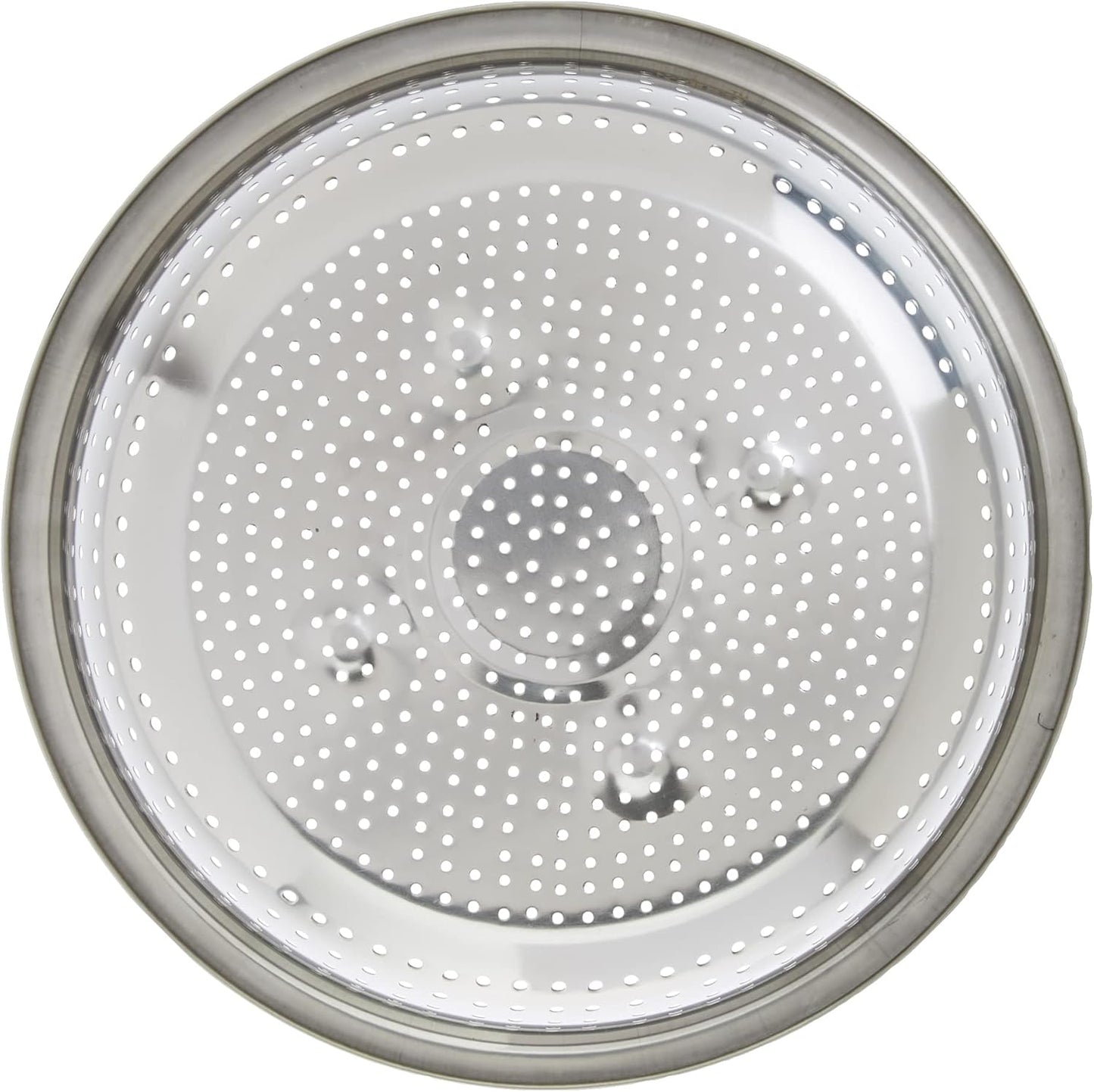 Winco Aluminum Colander with Base, 8-Quart, Medium