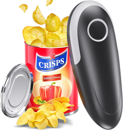 Electric Can Opener, Food Safe Automatic Can Opener with Smooth Edge, Hand Held Battery Open Your Cans with A Simple Press of Button, Can Opener Electric Kitchen Gifts for Seniors, Arthritis and Chef