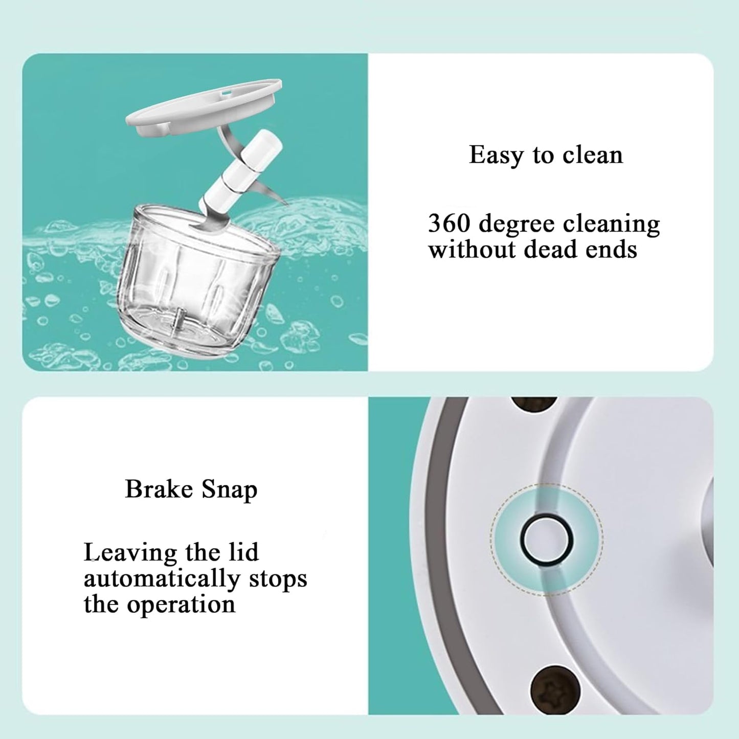 250ML Electric Garlic Chopper, Mini Portable Veggie Choppers, Garlic Grinder Masher Onion Chopper, Blender to Vegetable, Wireless Food Processor for Ginger, Chili, Fruit, Meat, etc
