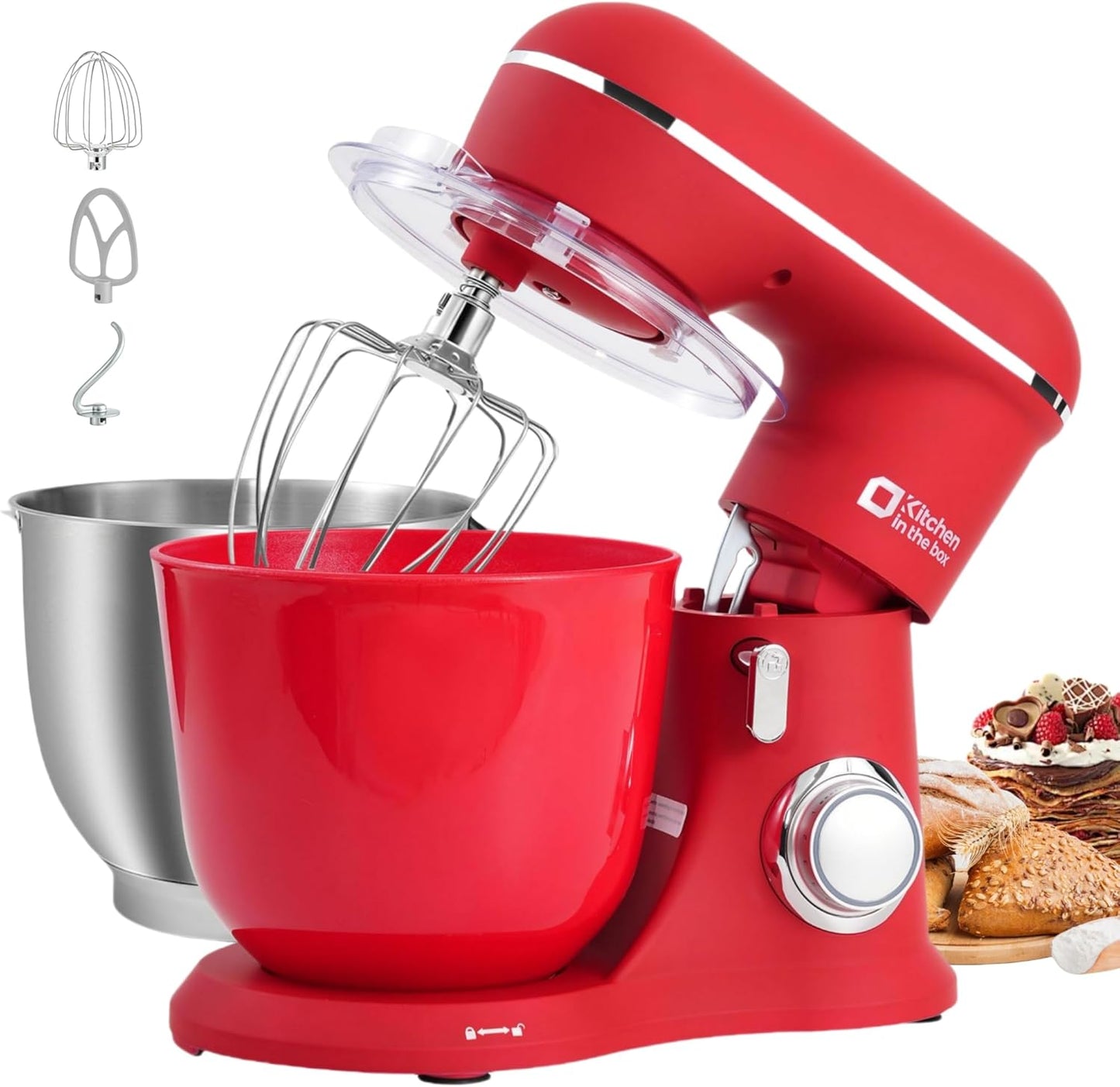 Kithchen in the box 5QT Plastic Bowl, Stand Mixer Bowl, KSM45 (Lilac)