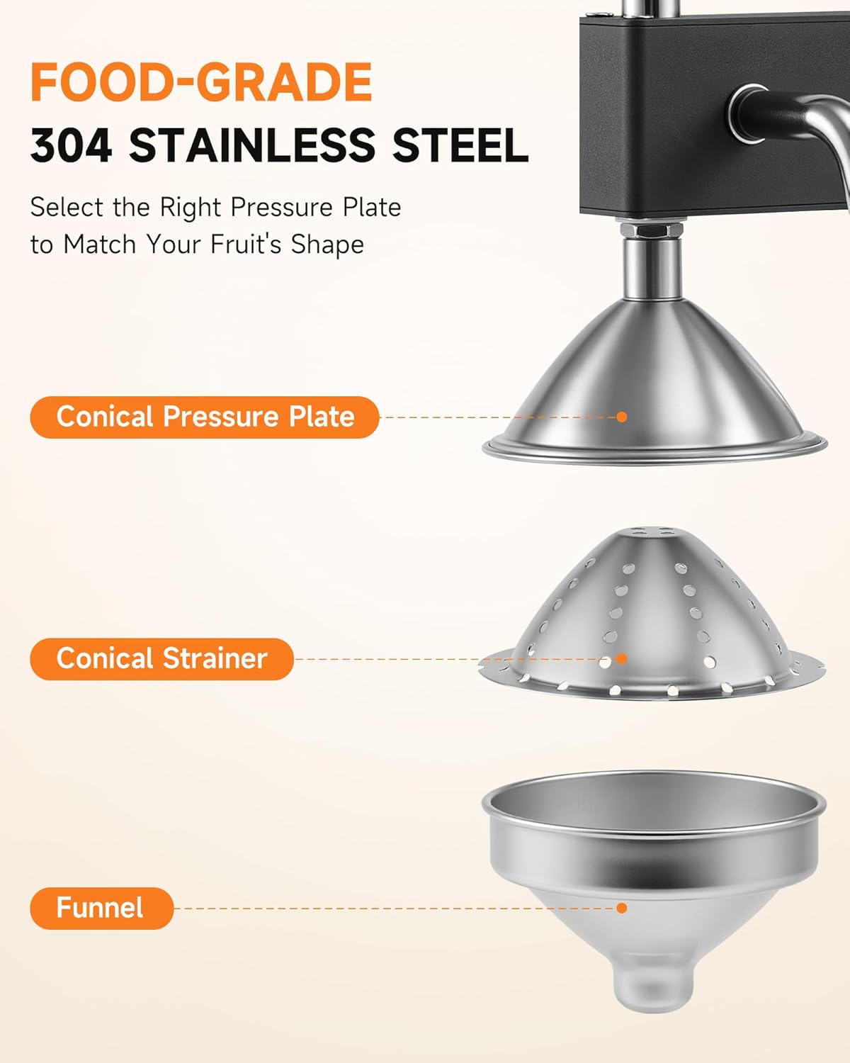 CO-Z Manual Citrus Juicer, Commercial Grade Cast Iron Orange Juicer, Professional Heavy Duty Juice Press with Removable Strainer, Manual Juice Extractor for Orange Lemon Pomegranate Citrus, Black