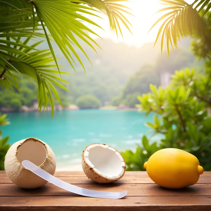 Meat Scraper,Soft and Flexible Coconut Egg Tools Kitchen Utensils and Gadgets for Coconut Lovers Melon Ballers Fruit and Vegetable Tools