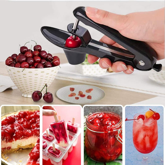 Cherry Pitter Tool Pit Remover, Multiple Cherry Seed Remover, 7 Holes Cherry Stoner Pitter Quick Release, Multiple Cherry Pit Remover Cherries Jam