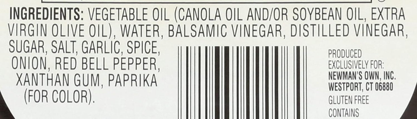 Newman's Own Balsamic Vinaigrette Salad Dressing, 16-oz.