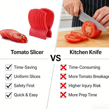 Tomato Slicer, Tomato Cutter with Tomato Corer for Home use, Tomato Dicer, Kitchen Slicer, Slicing Tool, Easy Slicer for Sharp Vegetable