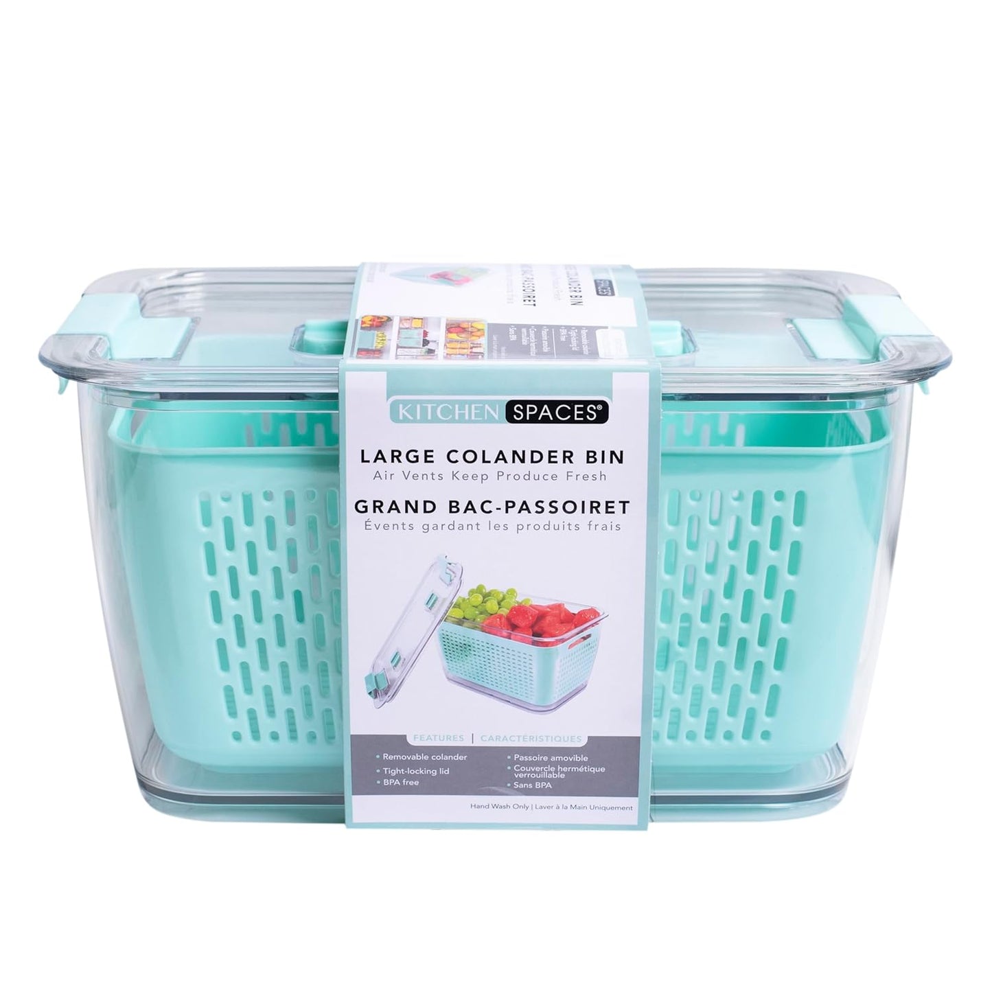 Kitchen Spaces - 1465A6-AMZ Kitchen Spaces Colander Bin, Medium, Gray