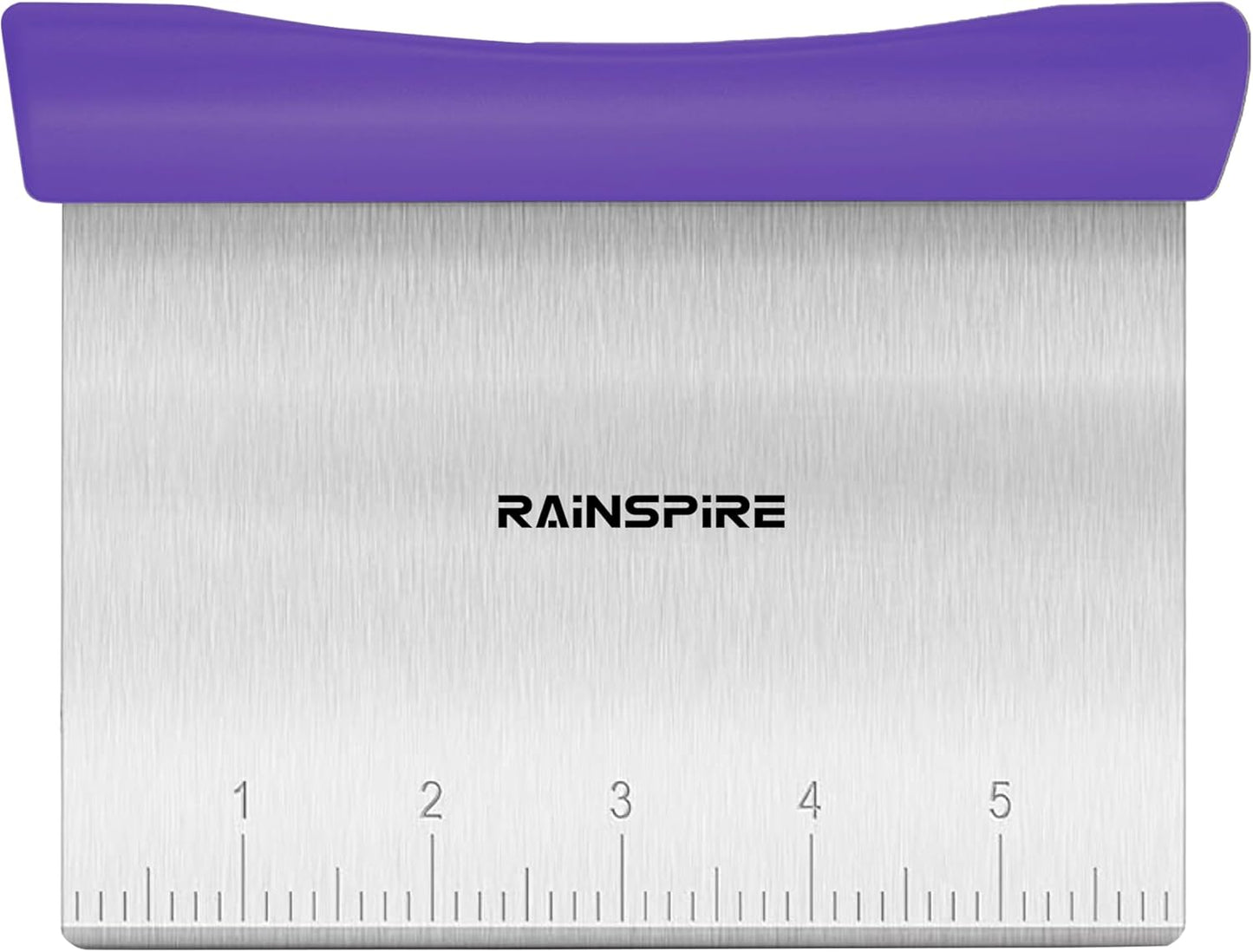 Upgraded 304 Stainless Steel Multi-Purpose Bench Scraper with Measurement Marks, Dishwasher Safe, Dough Cutter for Pizza, Bread and Cookie Dough Vegetable Chopper, Baking Supplies, Mint Green