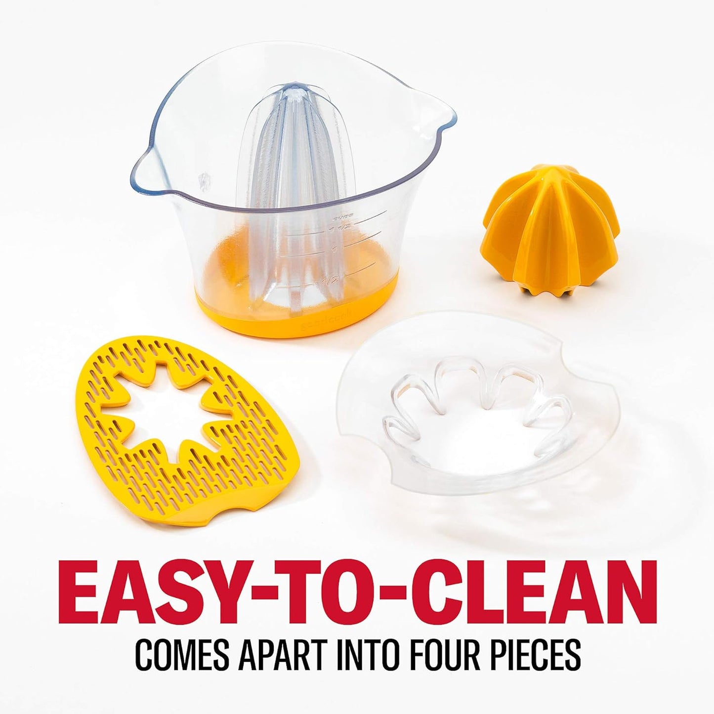 GoodCook Touch Citrus Juicer, Lemon & Lime Squeezer with Adjustable Pulp Control