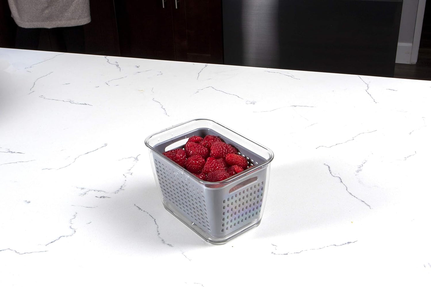 Kitchen Spaces - 1465A6-AMZ Kitchen Spaces Colander Bin, Medium, Gray