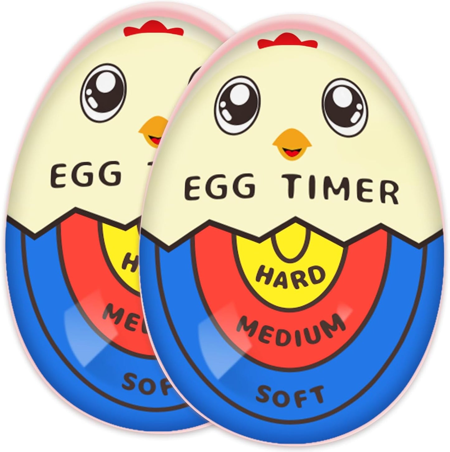 Lasubst Egg Timer for Boiling Eggs that Changes Color When Done, Tricolor