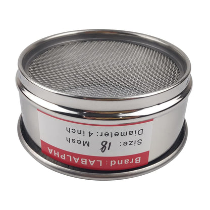 LABALPHA 70 Mesh Lab Sieves, Test Sieve #70 Mesh, 4'' Diameter, 304 Stainless Steel Wire Cloth (0.22mm)